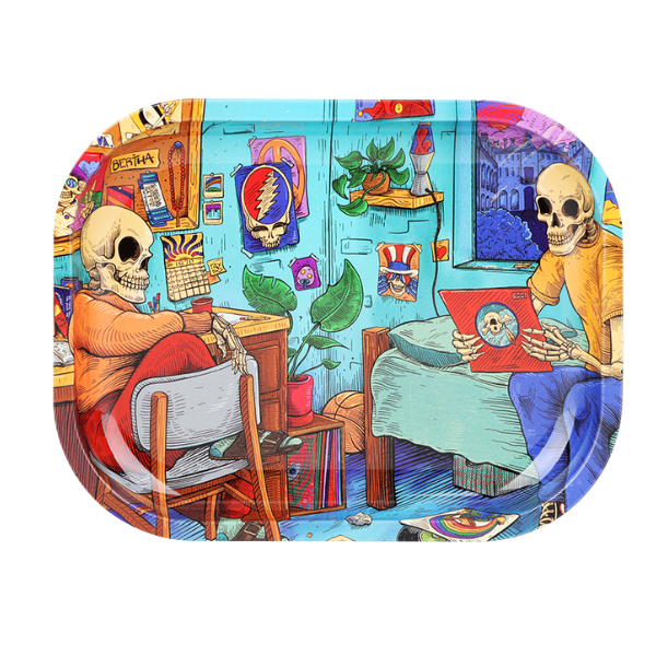 Pulsar X Grateful Dead Rolling Tray / 7"x5.5" / Deadhead Dorm